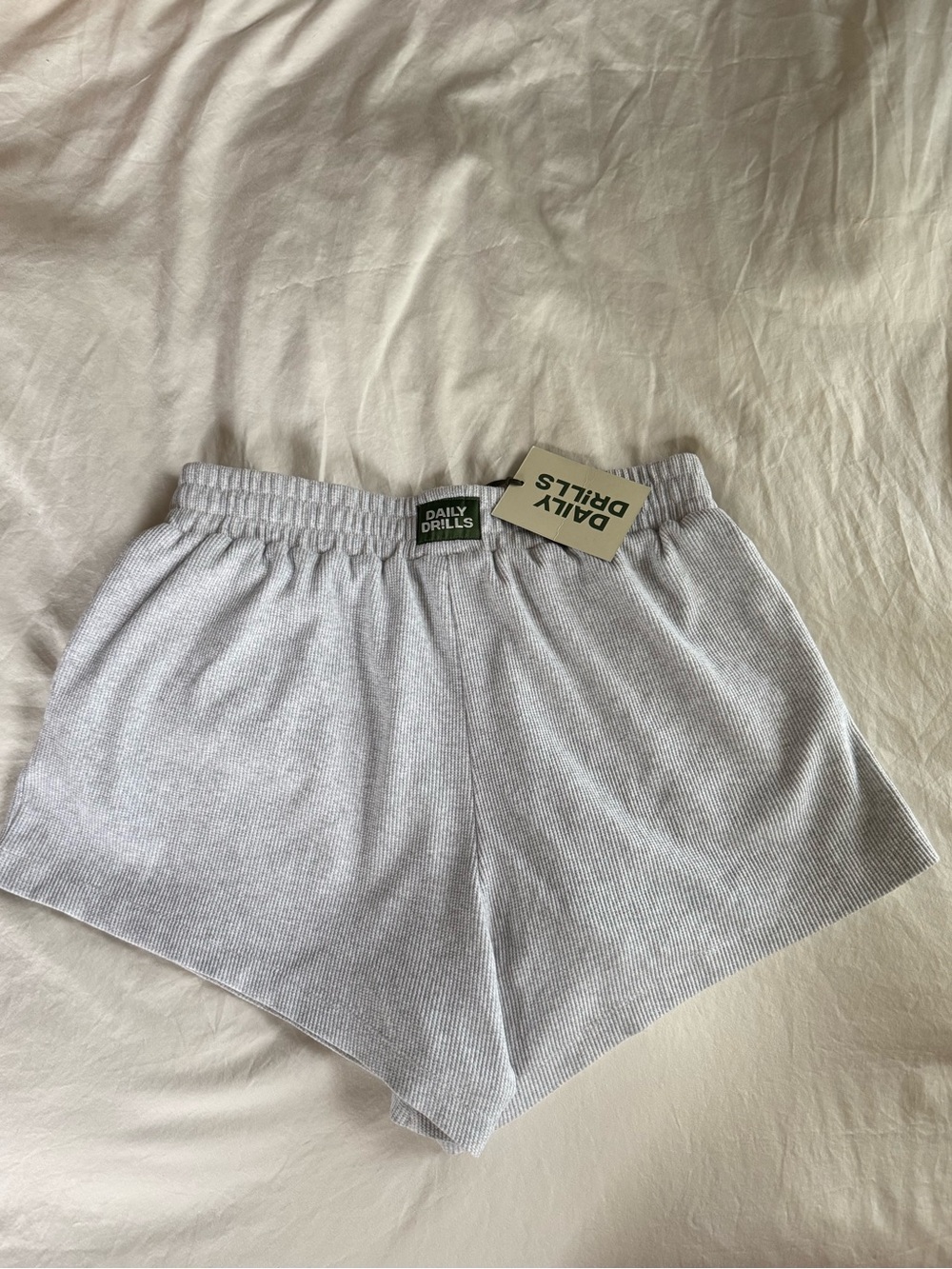 NWT Daily Drills gray Thermal-Texture lounge Shorts